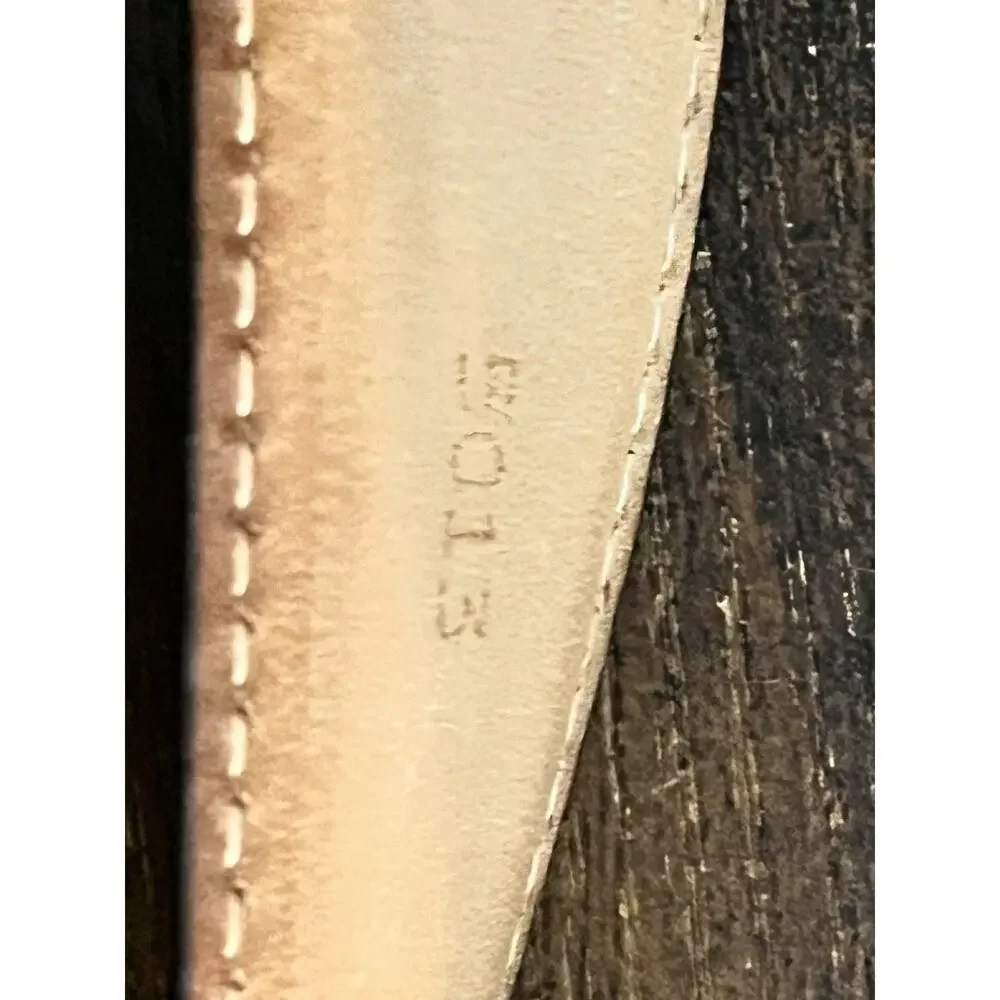 Vintage Christian Dior Full Grain ANILINK Belt 36 Classic D Buckle 5013